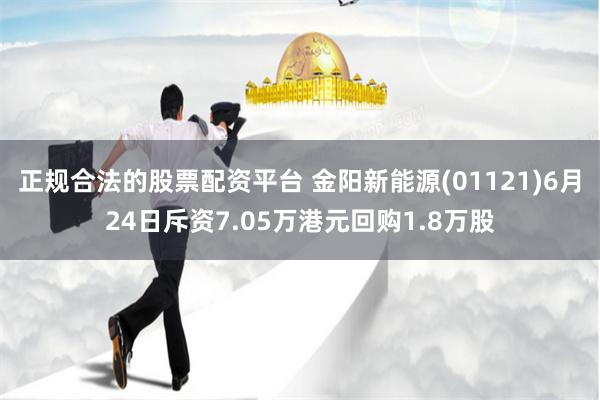 正规合法的股票配资平台 金阳新能源(01121)6月24日斥资7.05万港元回购1.8万股