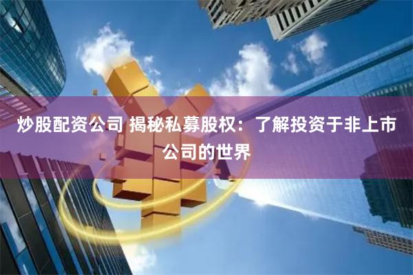 炒股配资公司 揭秘私募股权：了解投资于非上市公司的世界